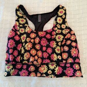Free People Movement Neon Floral Sports Bra